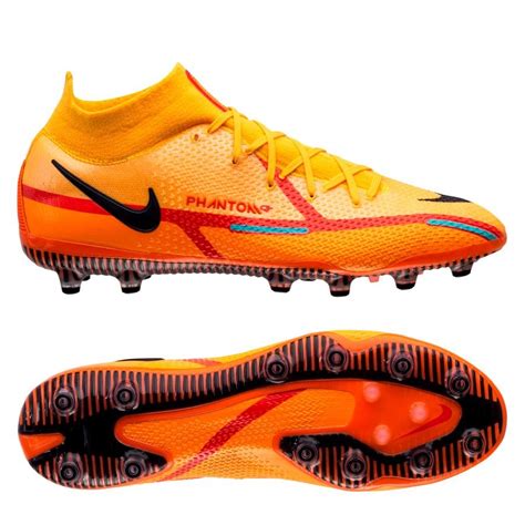 nike kunstgrasschoenen met sokje groen en oranje|Nike ag voetbalschoenen.